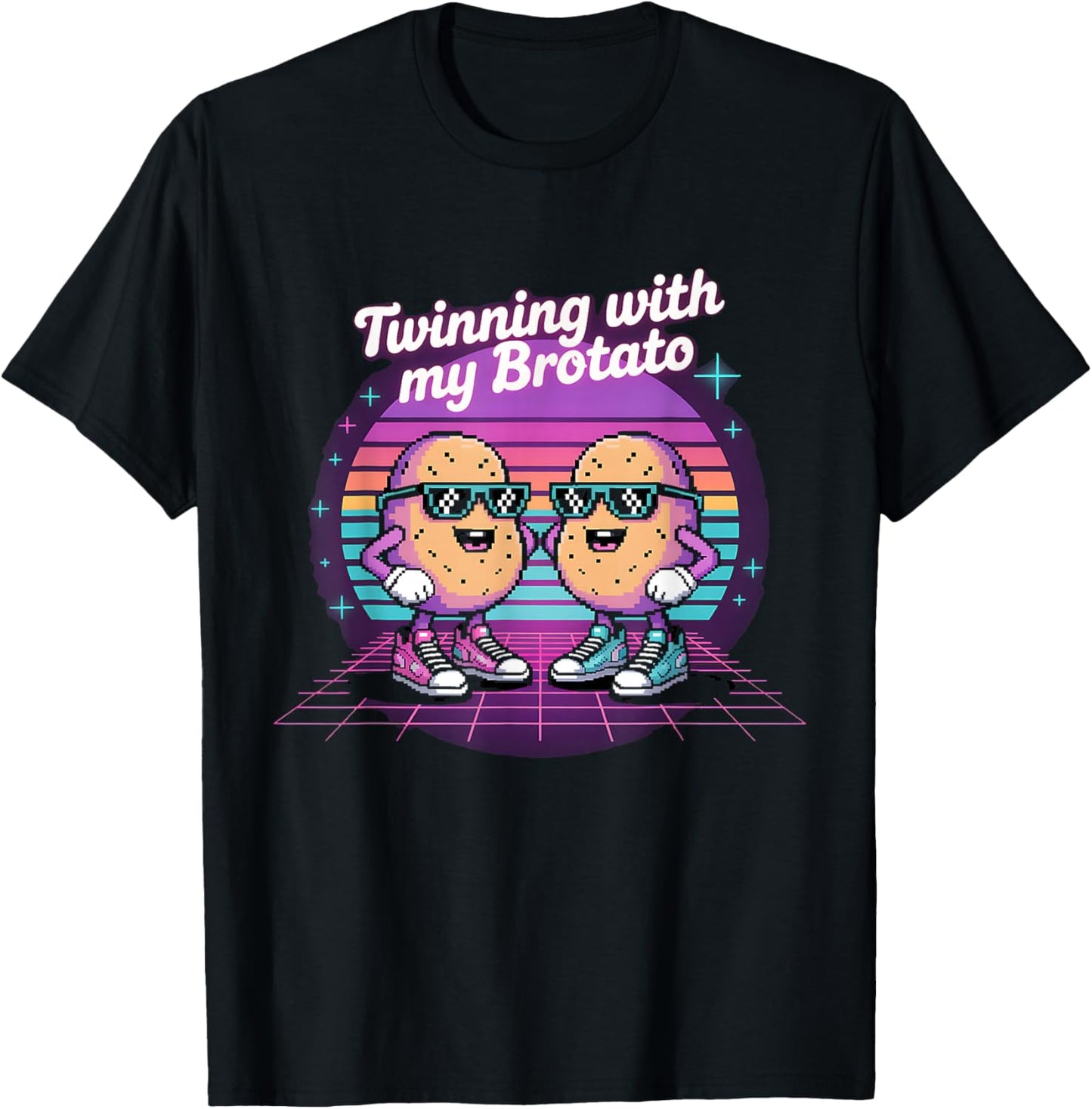 Twinning with My Brotato T-Shirt - T-Shirt | Black