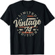 Vintage 1974 Limited Edition USA Flag 51st Birthday T-Shirt - T-Shirt | Black