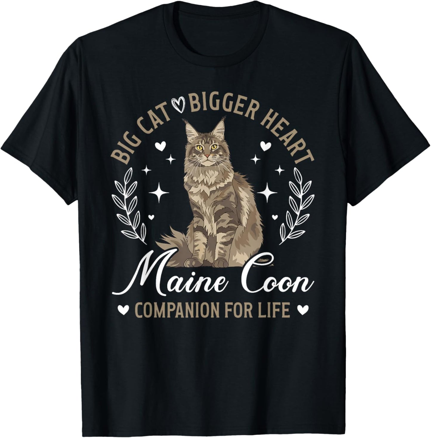 Maine Coon Companion Maine Coon Cat Owner Maine Coon Lover T-Shirt - T-Shirt | Black