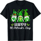 Happy St. Patrick's Day Gnome Shamrock Saint Patrick Irish T-Shirt - T-Shirt | Black