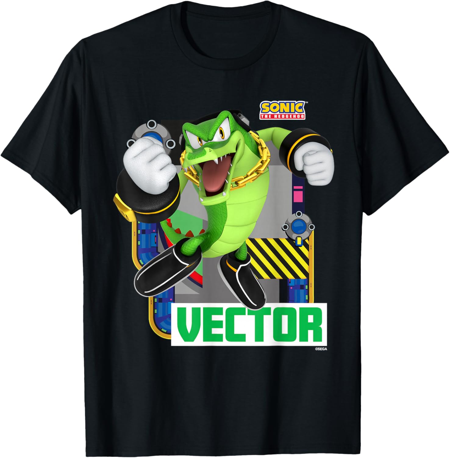 Sonic The Hedgehog - in The Zone - Vector T-Shirt - T-Shirt | Black