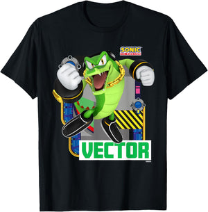 Sonic The Hedgehog - in The Zone - Vector T-Shirt - T-Shirt | Black
