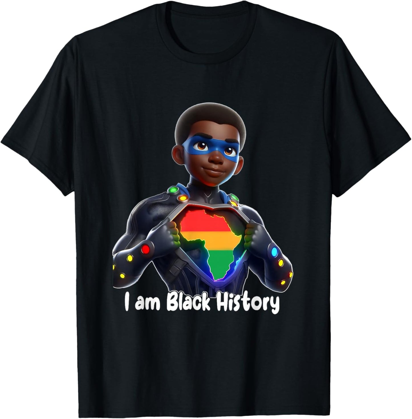 Strong Black History King with Pride and Powerful Heritage T-Shirt - T-Shirt | Black