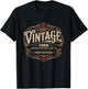 60th Birthday 2026, Funny Vintage Age, Born 1966 T-Shirt - T-Shirt | Black