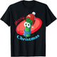 VeggieTales Merry Christmas Junior Asparagus T-Shirt - T-Shirt | Black