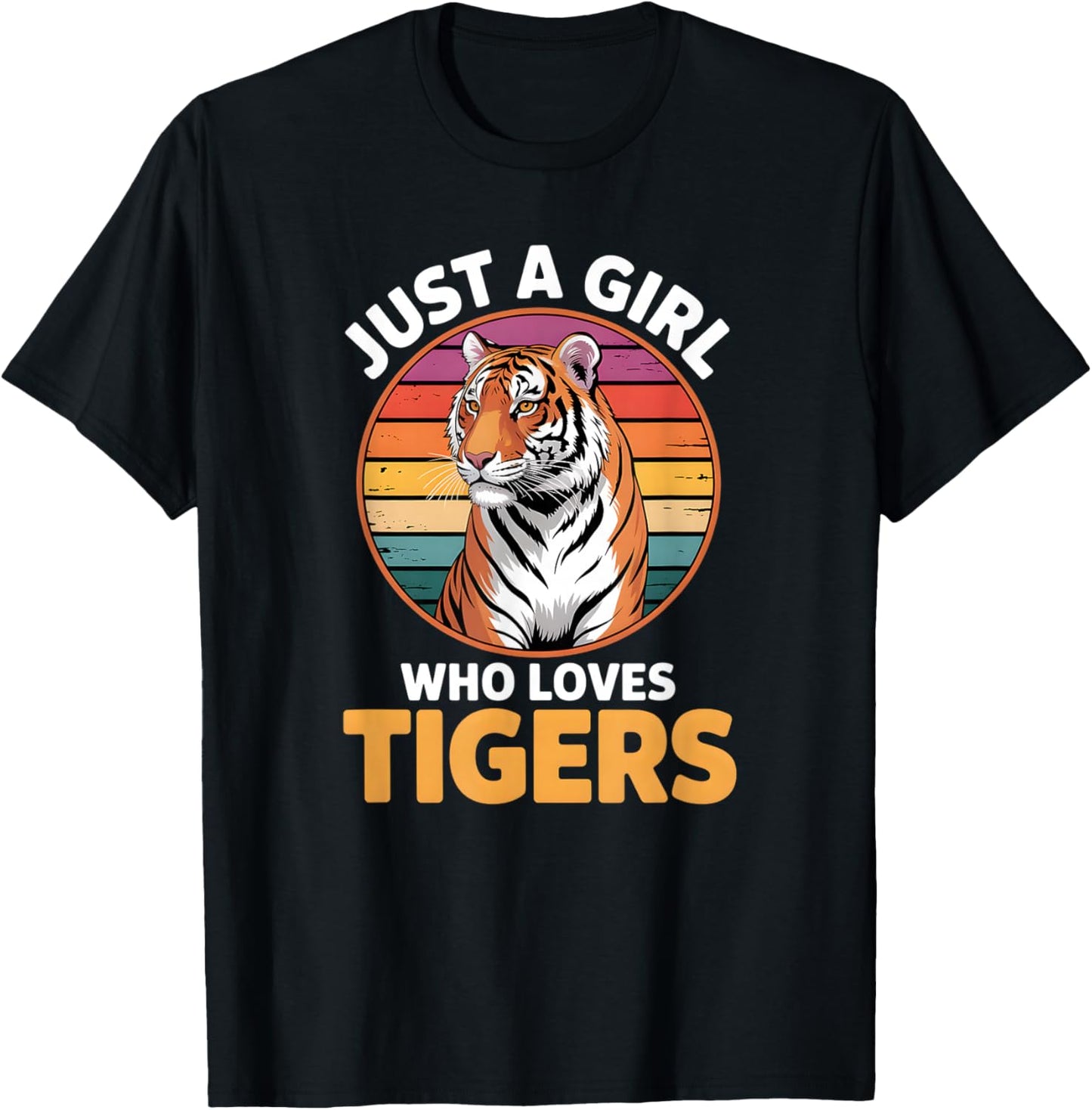 Girls Tiger T-Shirt - T-Shirt | Black