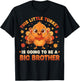 This Little Turkey is Going to Be A Big Brother Thanksgiving T-Shirt - T-Shirt | Black