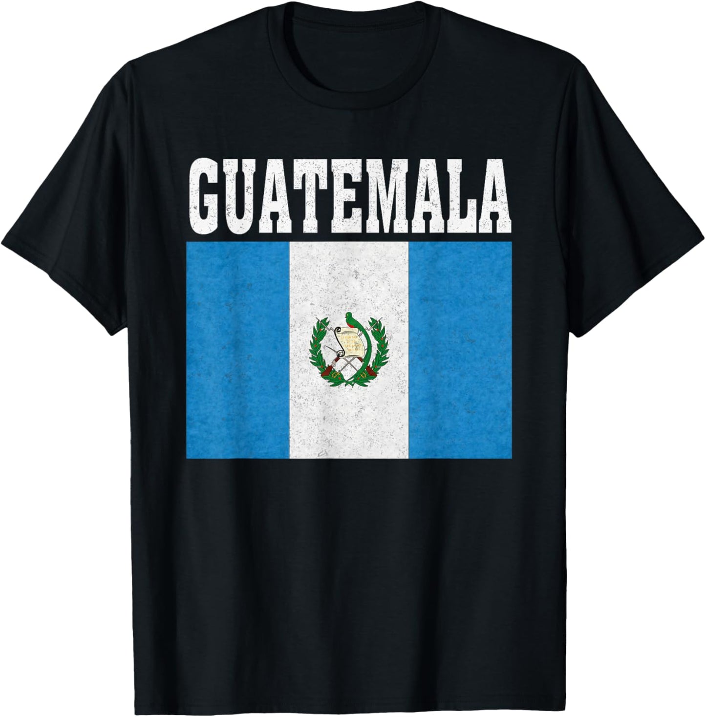 Guatemala Flag Patriotic National Roots Souvenir T-Shirt - T-Shirt | Black