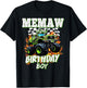Memaw of The Birthday Boy Monster Truck Birthday Kids T-Shirt - T-Shirt | Black