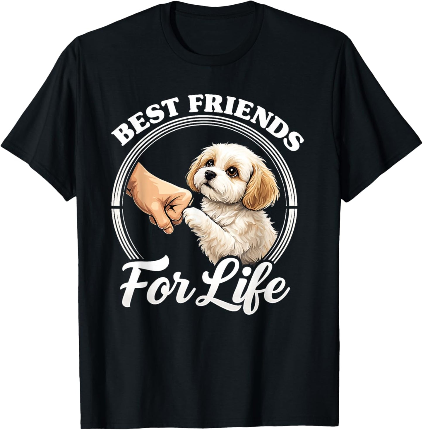 Cavachon Dog Lover Design Beautiful Cavachon T-Shirt - T-Shirt | Black