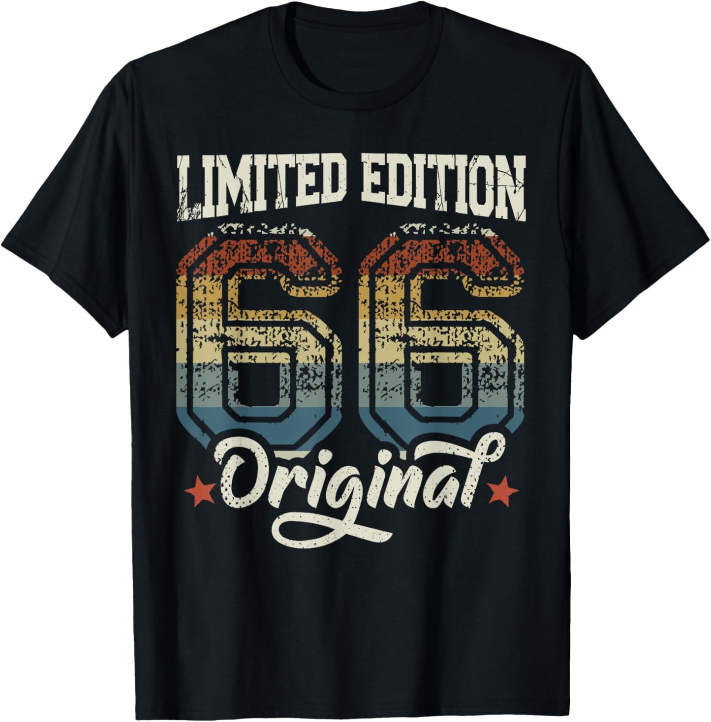 60th Birthday Man Woman 60 Years 1966 Decorative Gift Funny T-Shirt - T-Shirt | Black