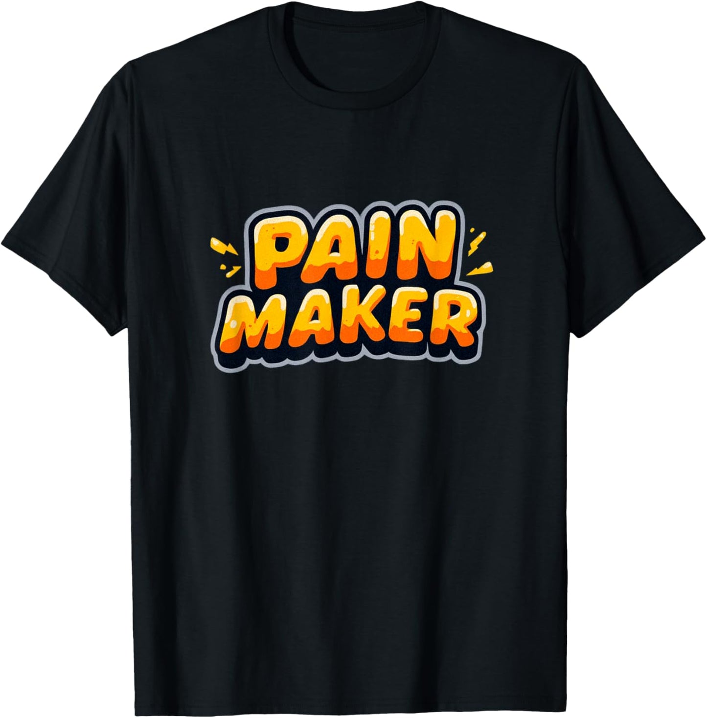 Cool Pain Maker Logo for Boys and Girls T-Shirt - T-Shirt | Black