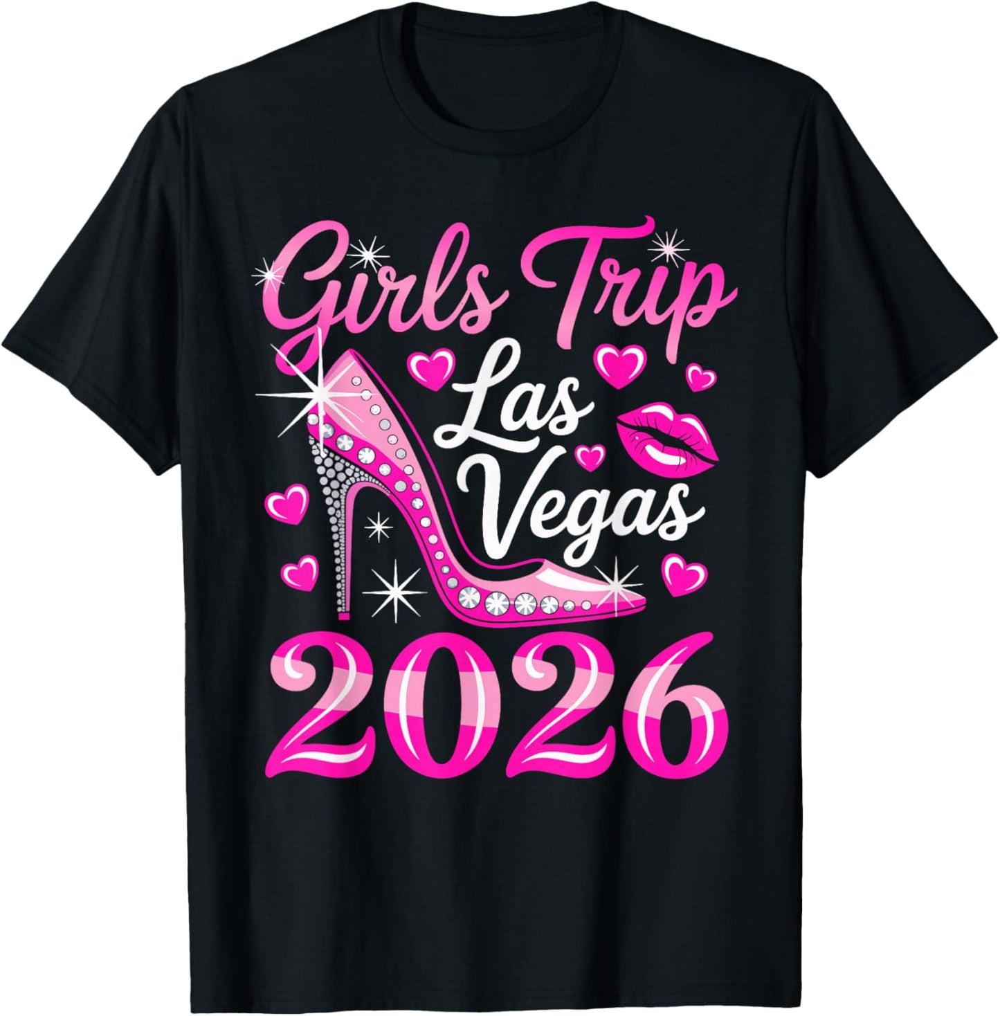 Girls Trip Las Vegas 2026 Bachelorette Squad T-Shirt - T-Shirt | Black