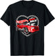 Hot Wheels Valentine's Day You Make My Heart Race Flag T-Shirt - T-Shirt | Black