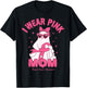 I Wear Pink for My Mom Boo Ghost Breast Cancer Awareness T-Shirt - T-Shirt | Black