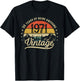 Vintage 1971 55 Years Old 55th Birthday T-Shirt - T-Shirt | Black