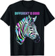 Different is Good Rare Disease Awareness Zebra Warrior T-Shirt - T-Shirt | Black