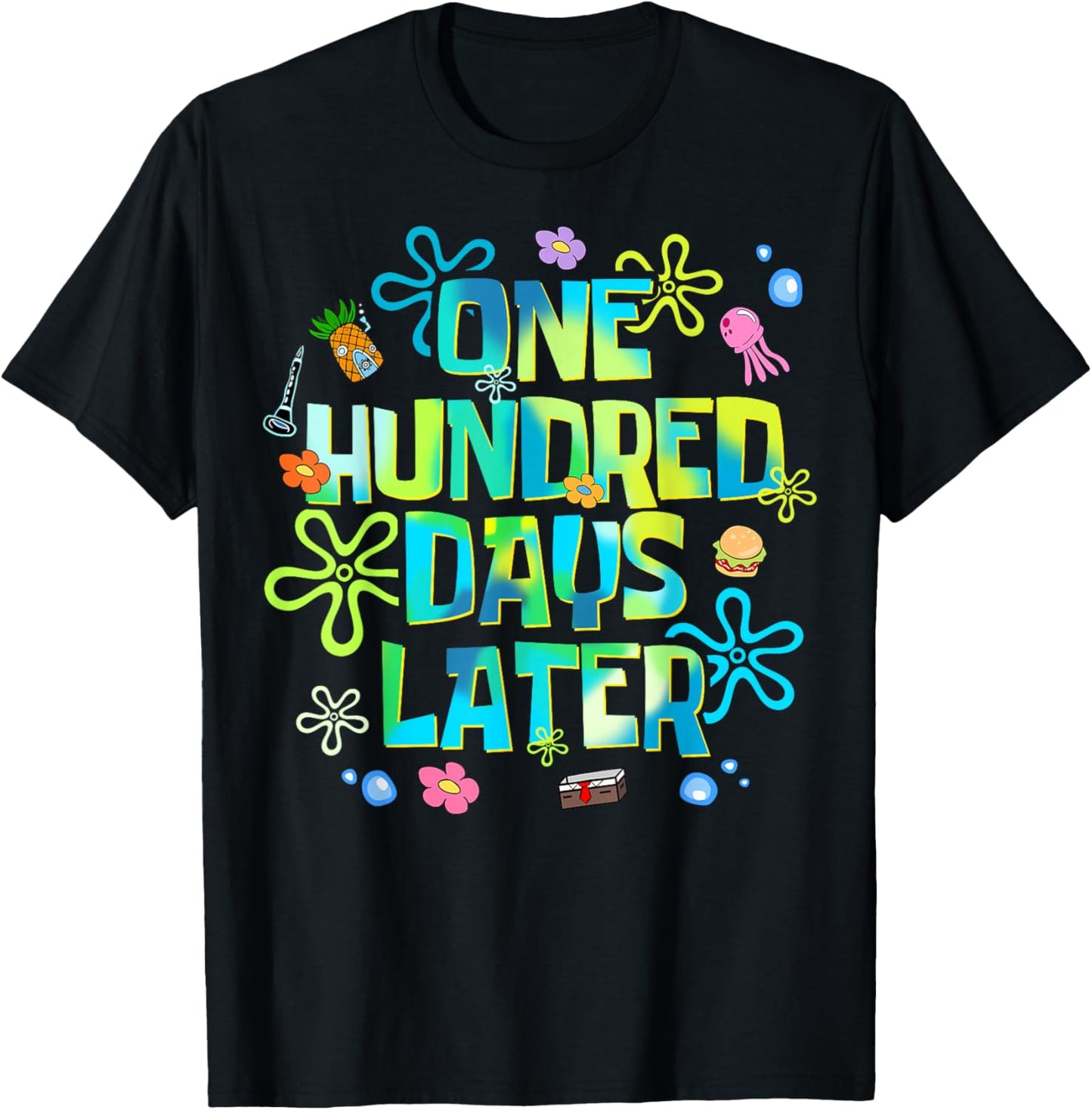 One Hundred Days Later Funny 100 Days of School Teacher Kids T-Shirt - T-Shirt | Black