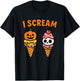 I Scream Ice Cream Ghost Halloween Costume T-Shirt - T-Shirt | Black