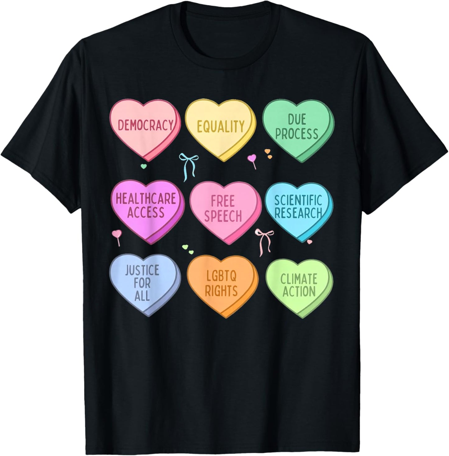 Liberal Values Valentines T-Shirt - T-Shirt | Black