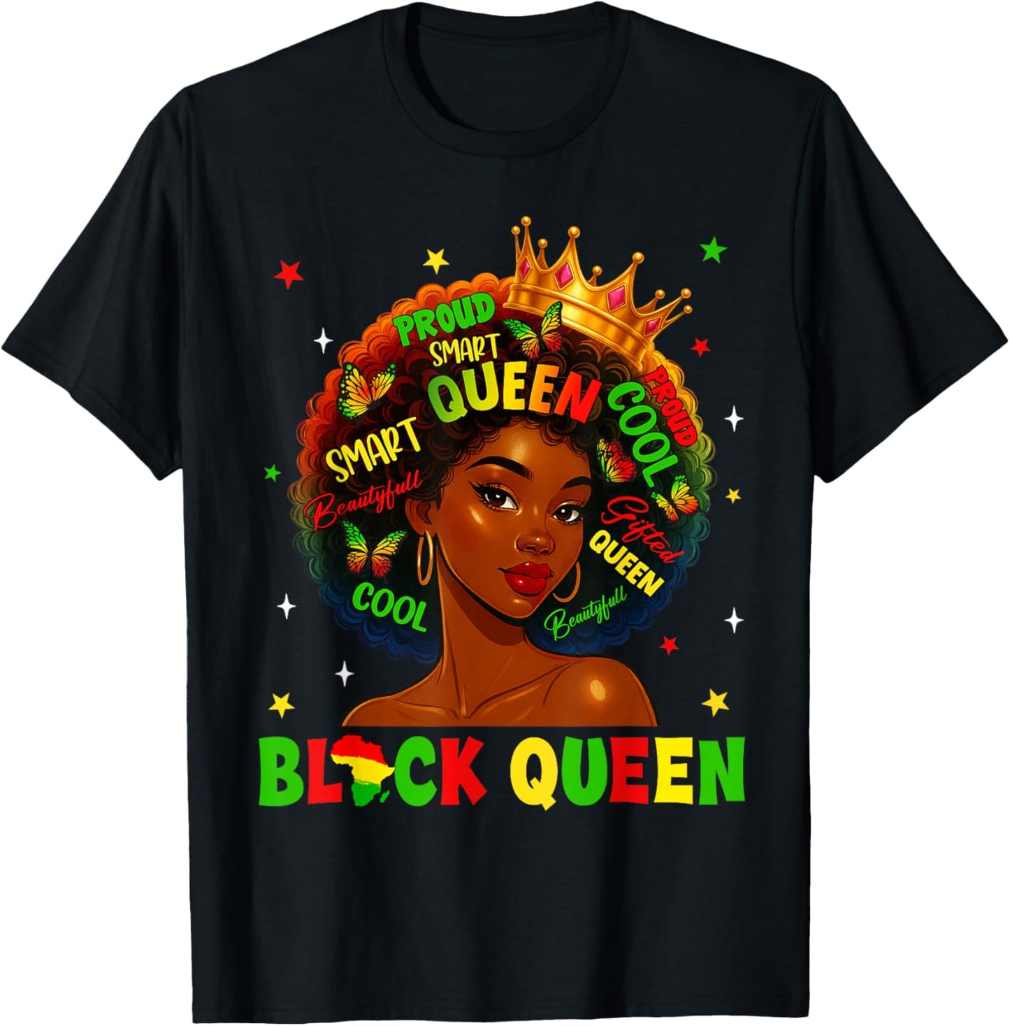Black History Queen Black History Month Women African T-Shirt - T-Shirt | Black