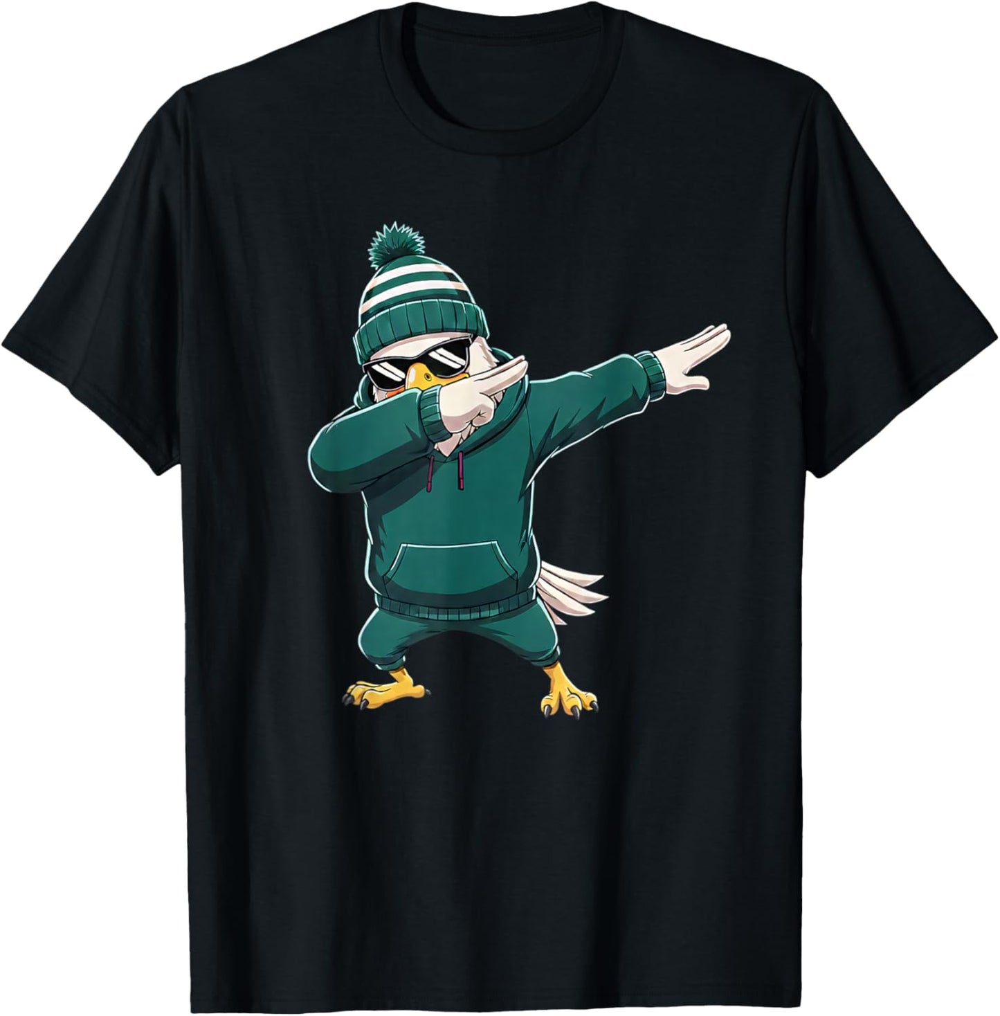 Eagle Dabbing Women Youth Toddler Kids Boys Girls T-Shirt - T-Shirt | Black