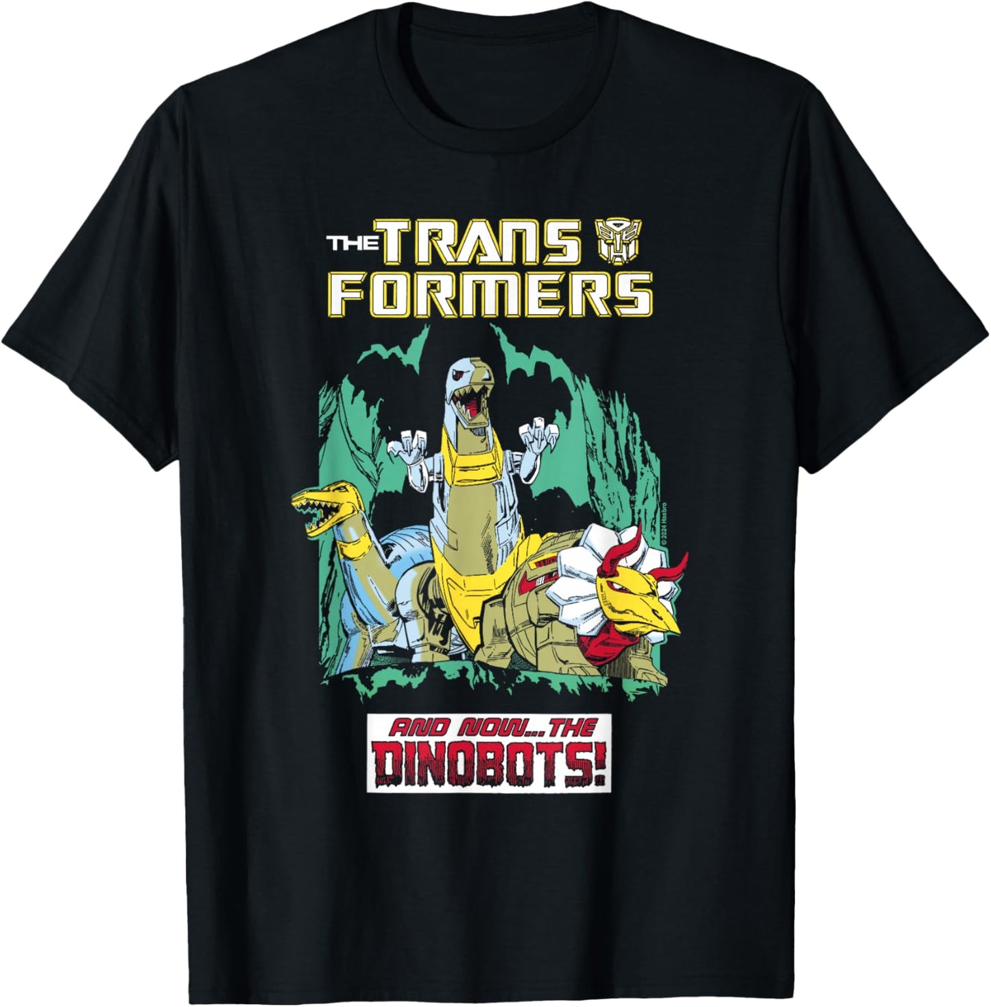 Transformers Grimlock and Dinobots T-Shirt - T-Shirt | Black
