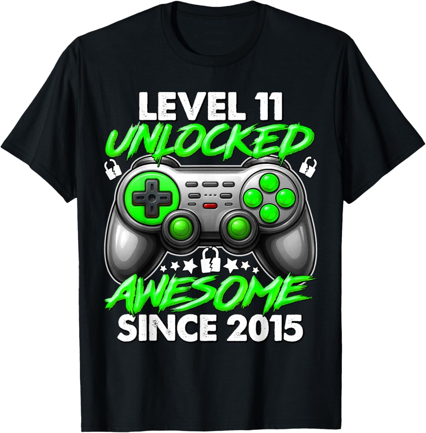 Level 11 Unlocked 11 Year Old Gifts Boys 11th Birthday Boy T-Shirt - T-Shirt | Black
