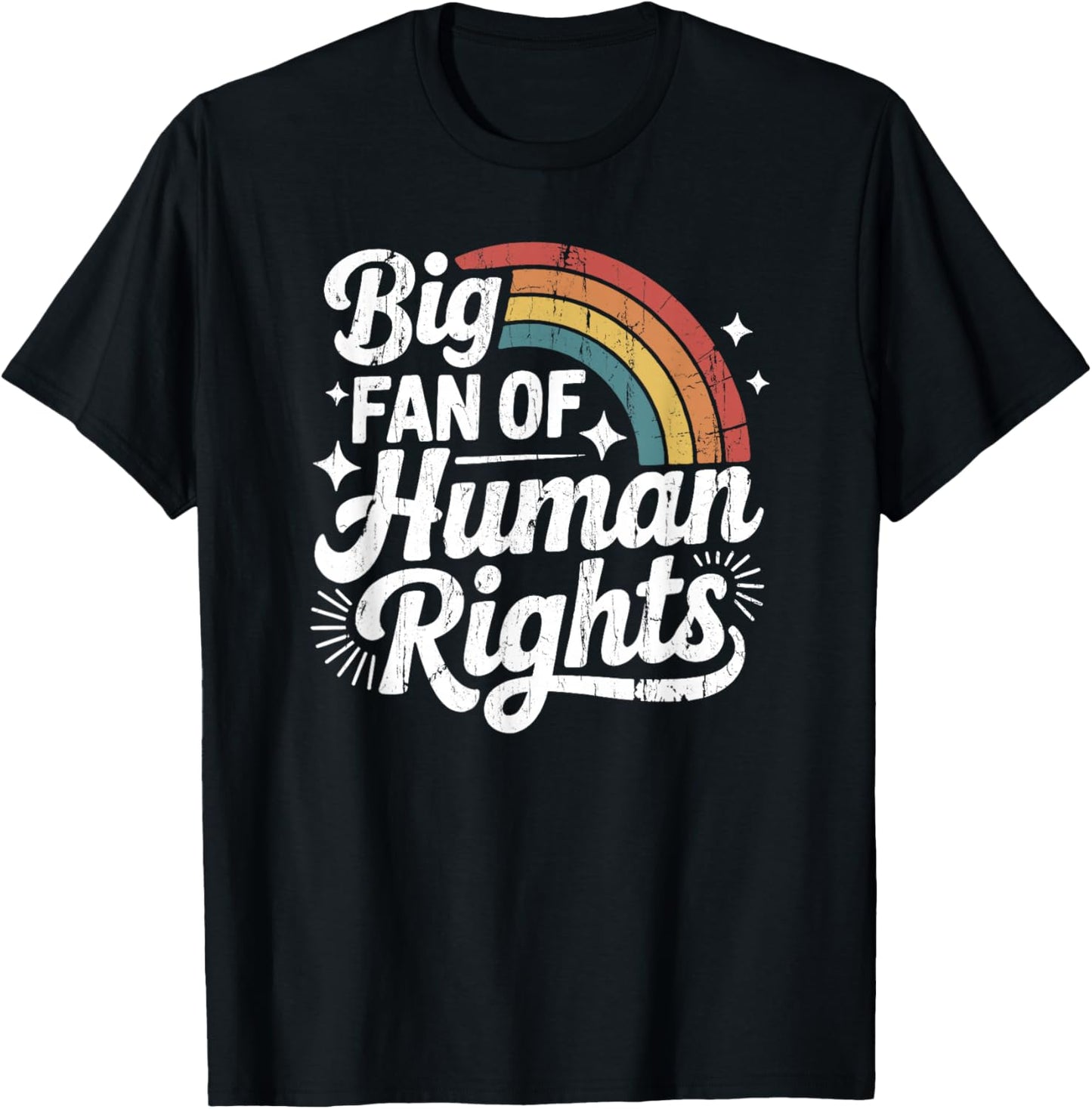 Big Fan of Human Rights, Social Justice, Equality T-Shirt - T-Shirt | Black