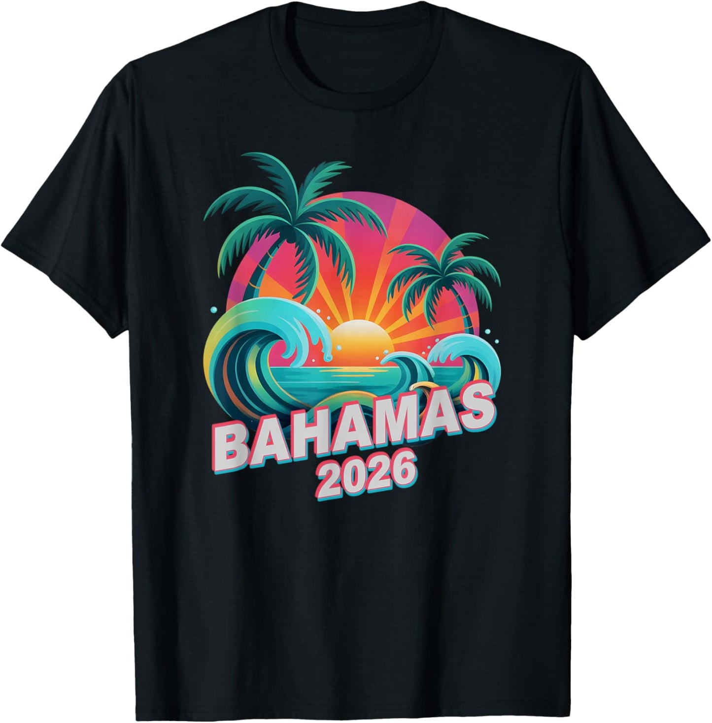 Kids Bahamas 2026 Trip Beaching Vacay Matching All Girls T-Shirt - T-Shirt | Black
