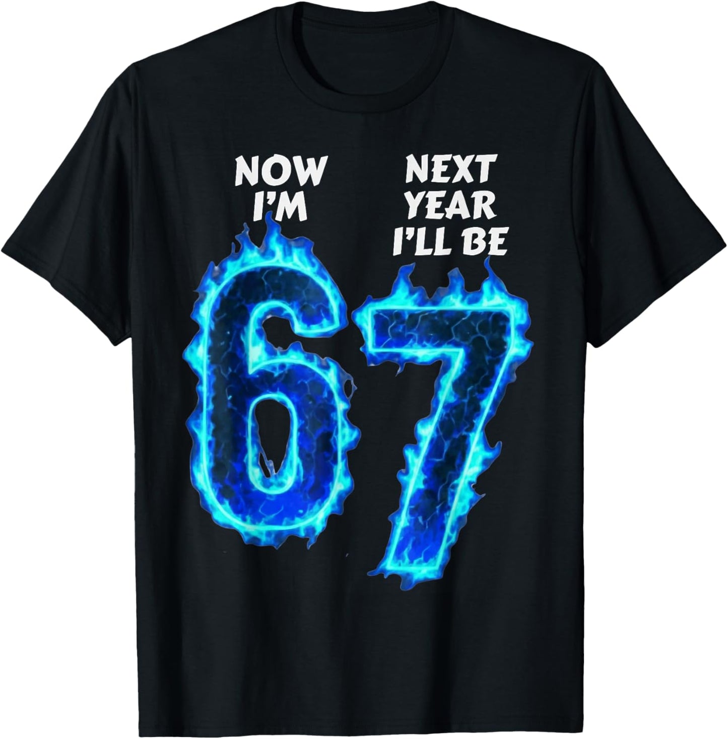 6th Birthday Boys Girls 6 7 Now I'm 6 Next Year I'll be 7 T-Shirt - T-Shirt | Black