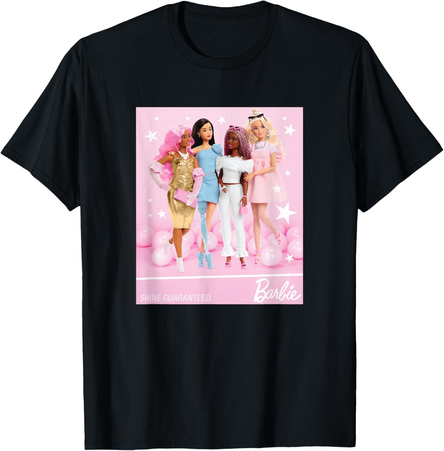 Barbie Birthday Shine Guaranteed T-Shirt - T-Shirt | Black