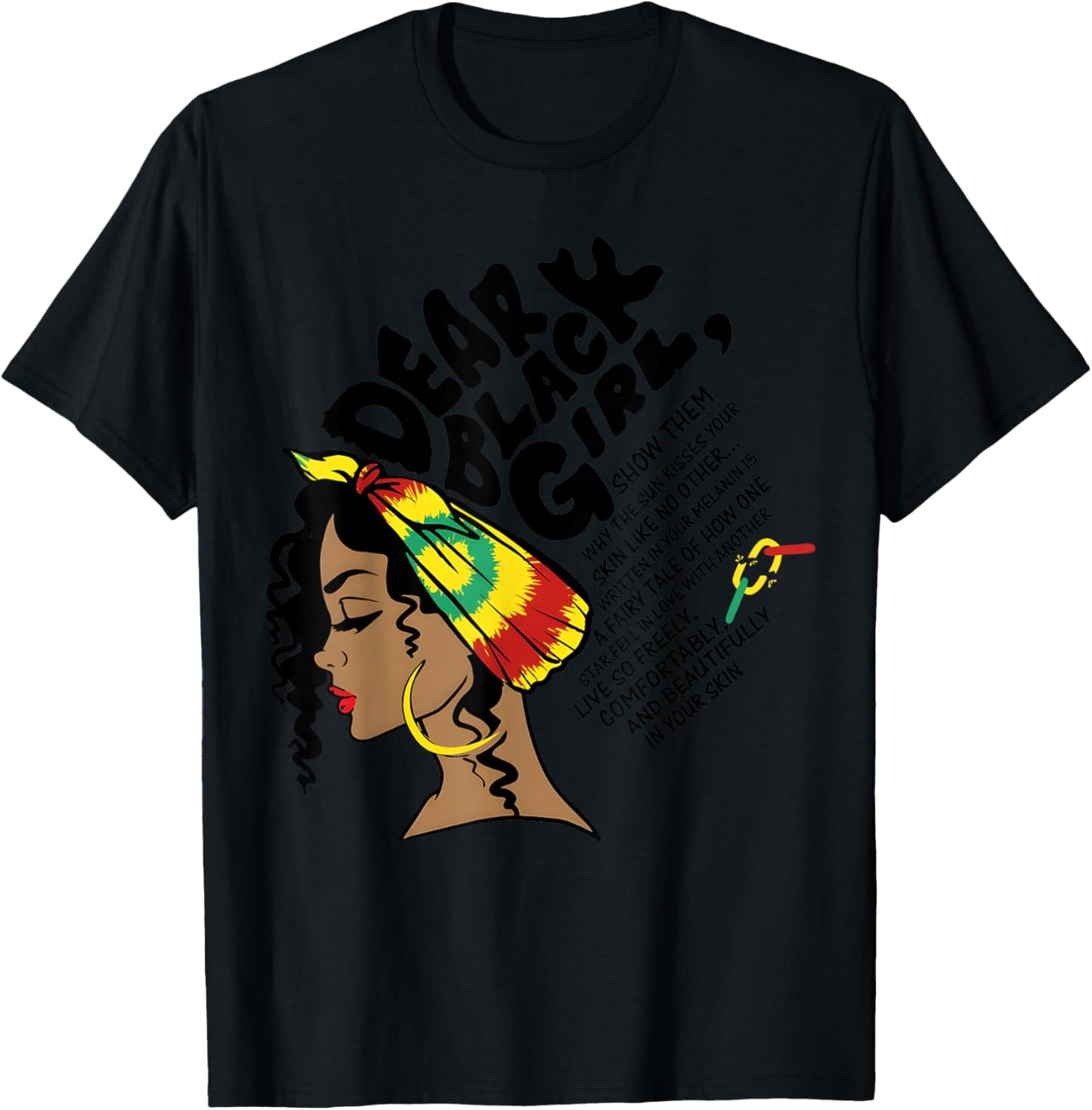 Dear Black Girl Afro Queen Black History Month Pride Women T-Shirt - T-Shirt | Black