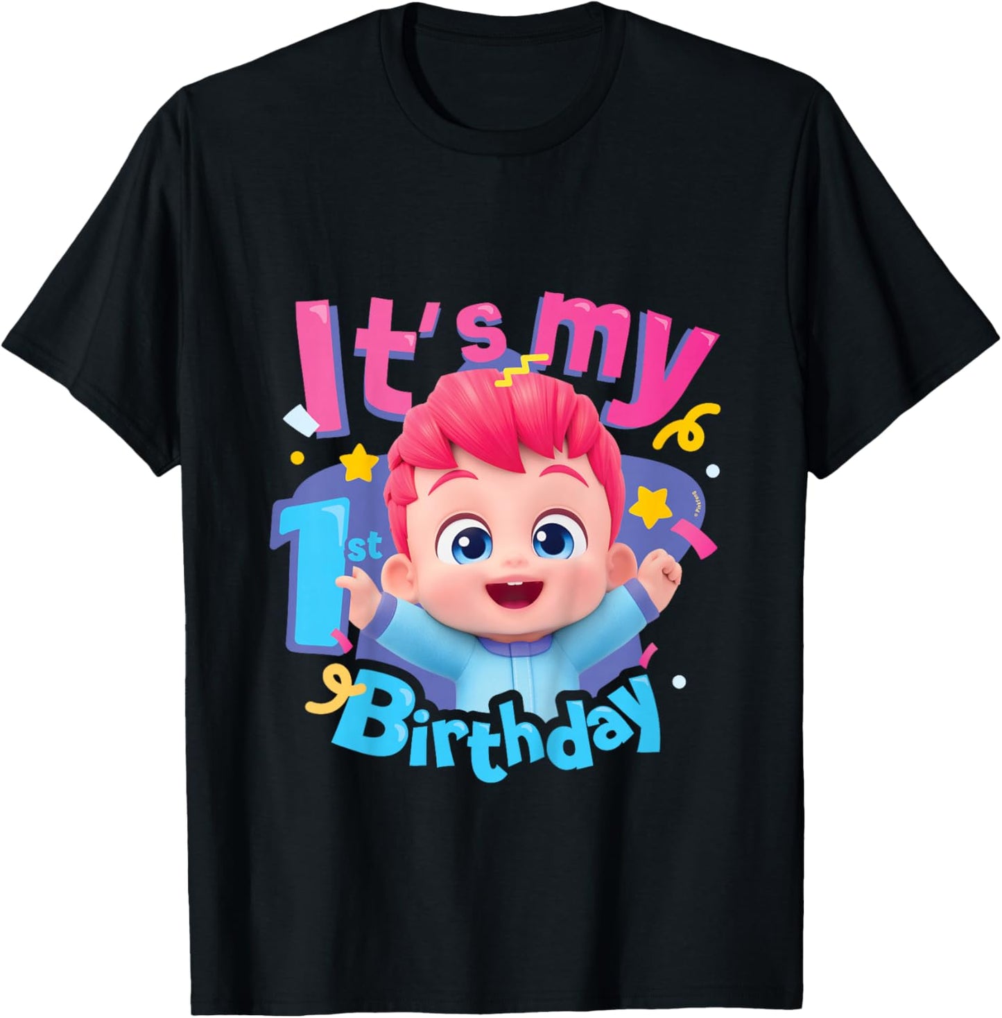 Bebefinn It's My 1st Birthday Kids T-Shirt - T-Shirt | Black