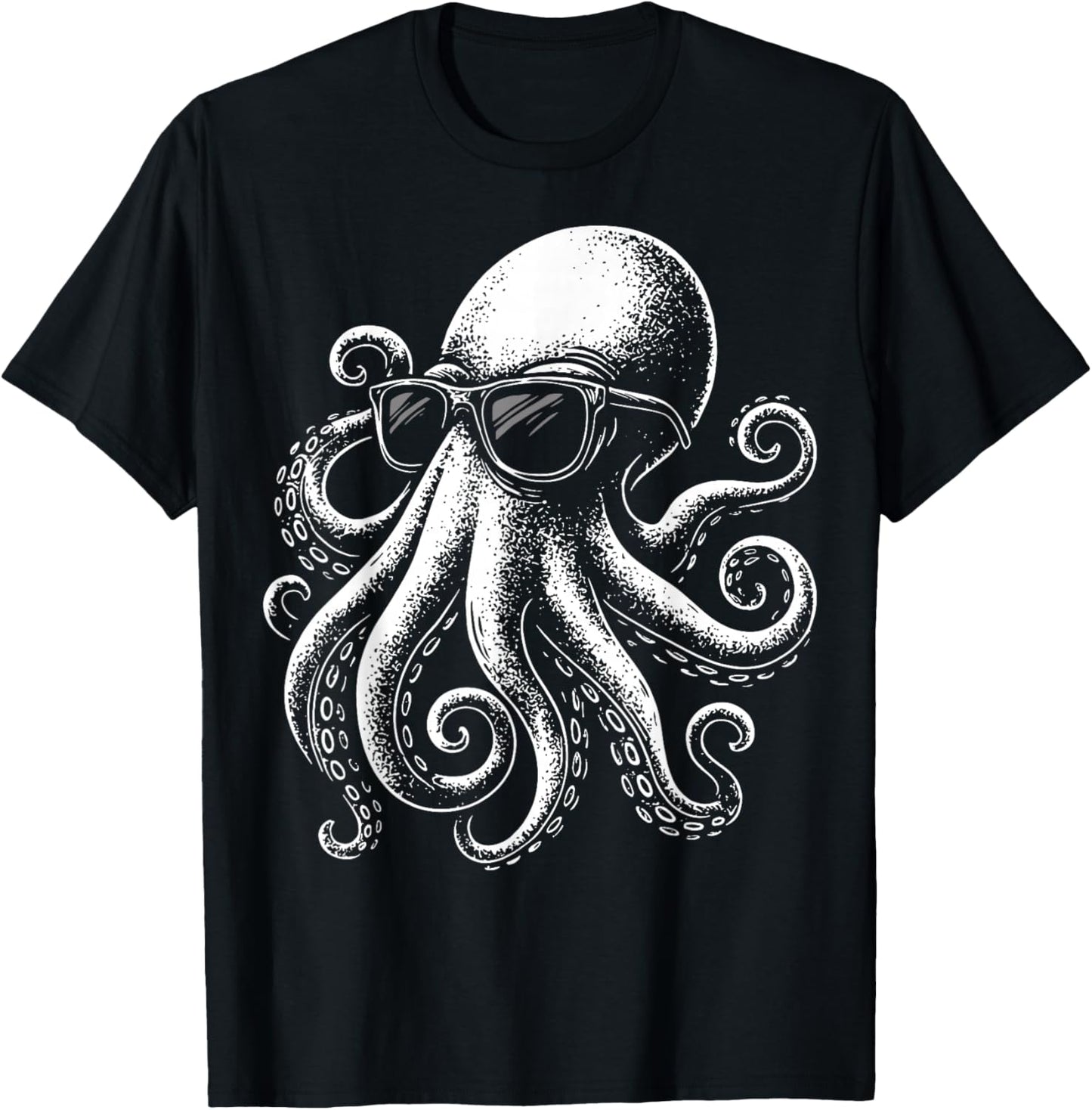 Octopus Sunglasses Snorkeler T-Shirt - T-Shirt | Black