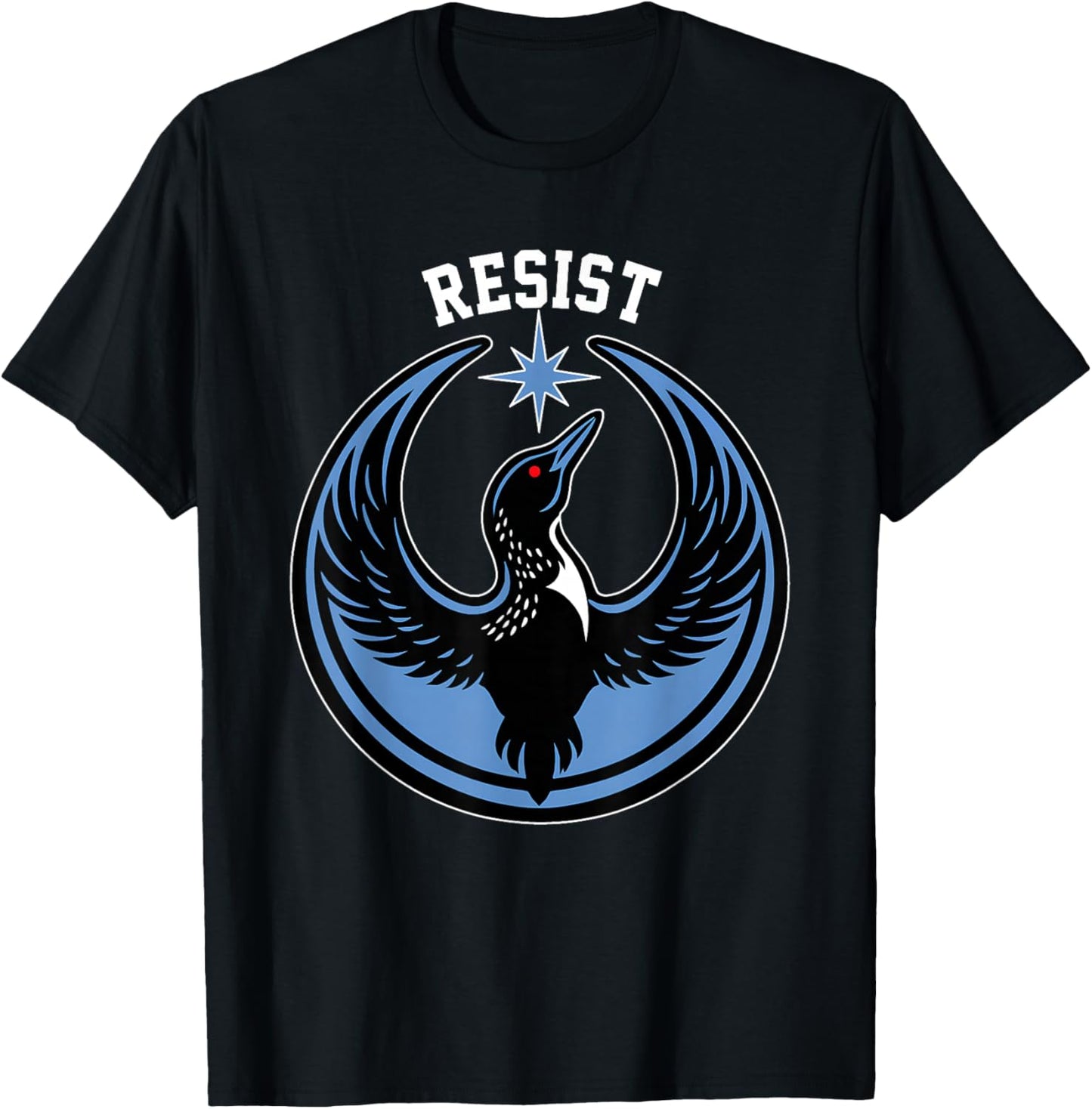 Resist Minnesota Rebel New State Flag T-Shirt - T-Shirt | Black