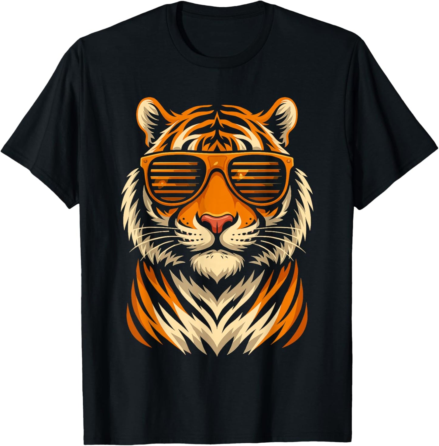 Cool Shirts for Boys Kids, Funny Tiger Sunglasses T-Shirt - T-Shirt | Black