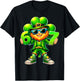 Six Seven 6 7 Meme St Patricks Day Leprechaun Shamrock T-Shirt - T-Shirt | Black