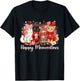 Cute Valentine Cat Lovers Happy Meowentines Girls Women Kid T-Shirt - T-Shirt | Black
