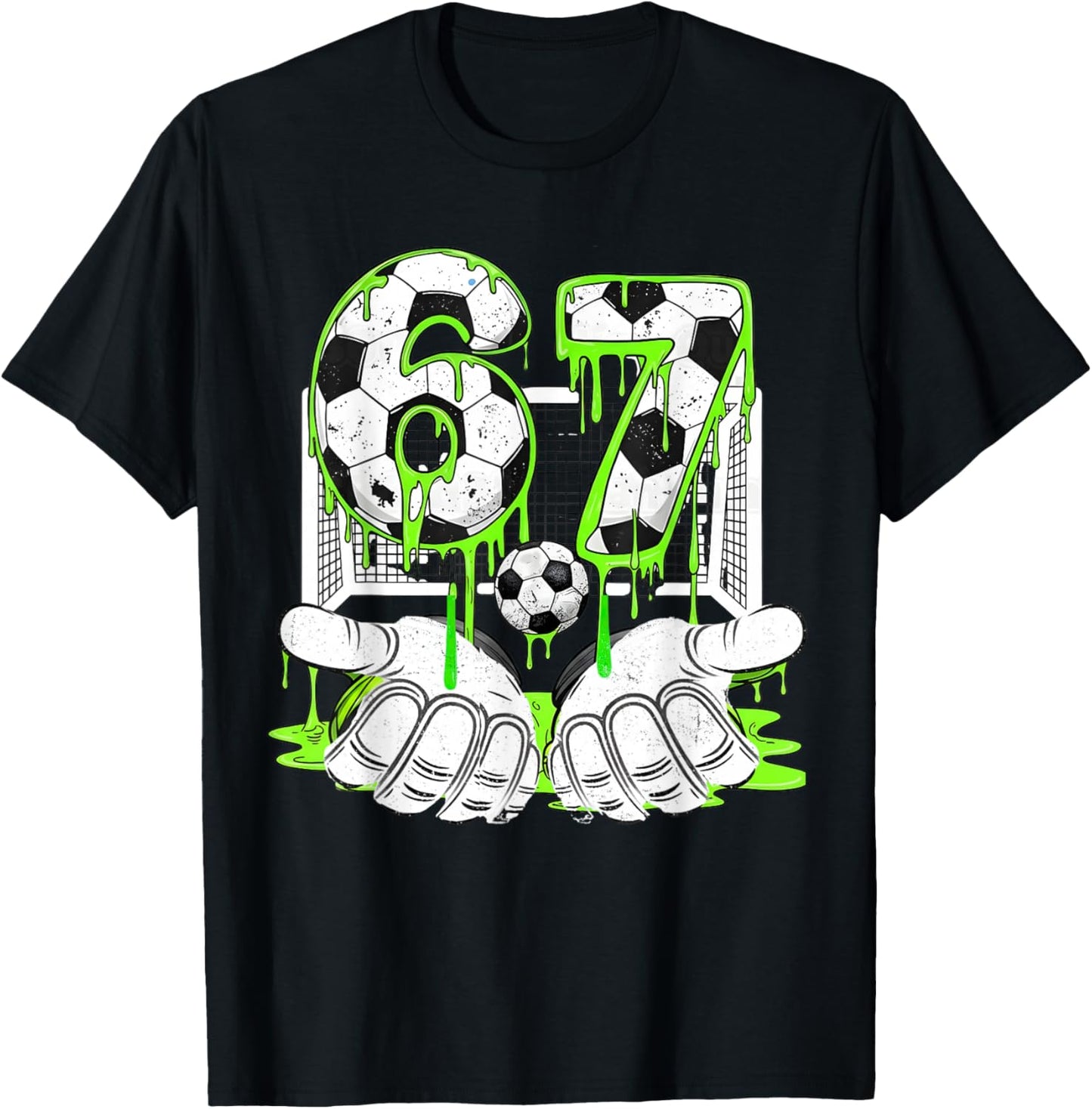 67 Soccer Drip Six Seven Soccer Drip Boys Youth Soccer T-Shirt - T-Shirt | Black