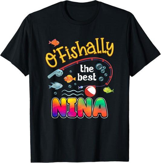 Ofishally The Best Nina of The Birthday Boy T-Shirt - T-Shirt | Black