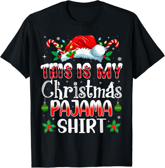 Christmas Women This is My Christmas Pajama T-Shirt - T-Shirt | Black