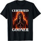 Goon Funny Gooning Meme Skeleton Certified Gooner T-Shirt - T-Shirt | Black