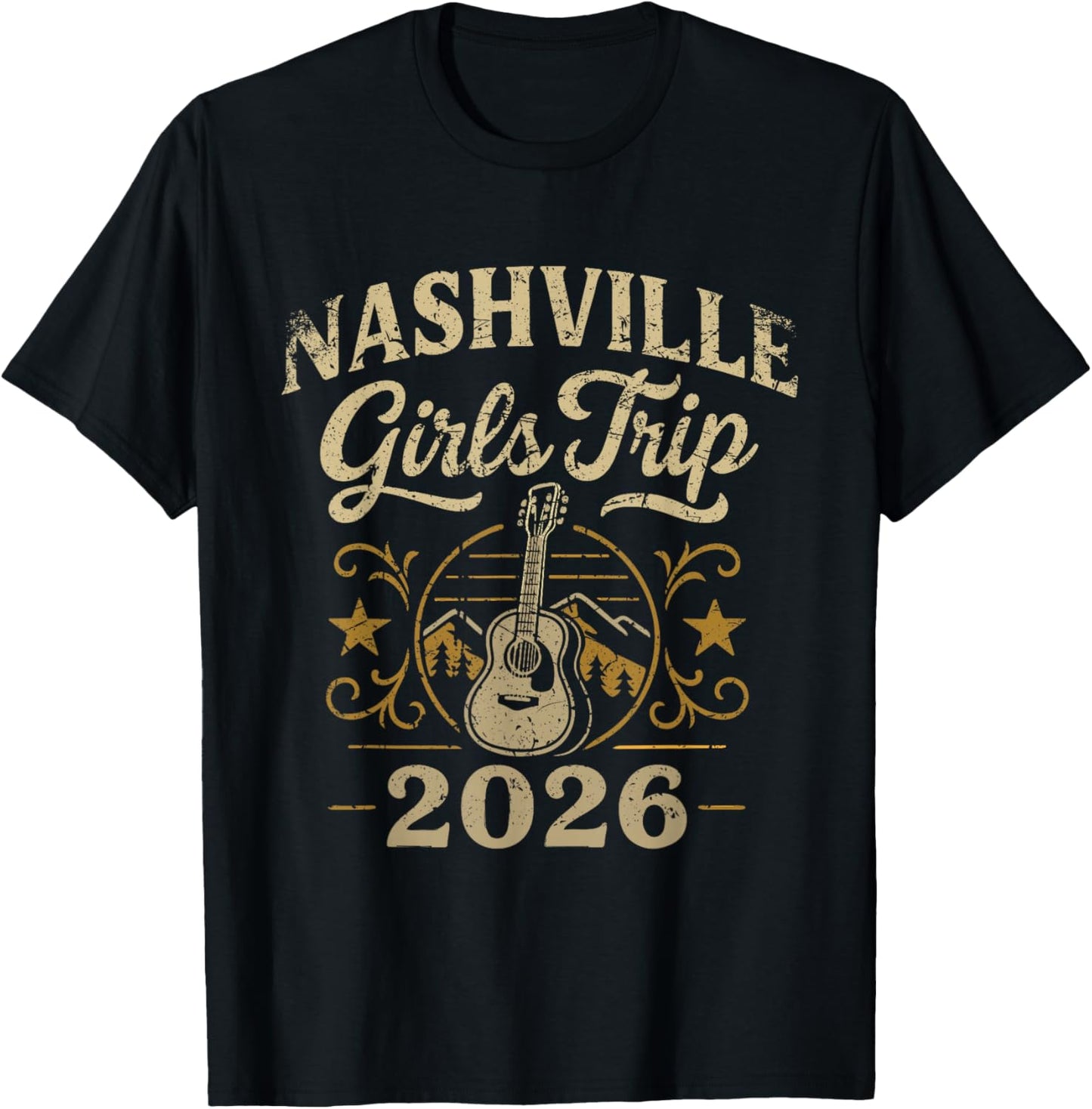 Girls Trip 2026 Nashville Music Friends Women's T-Shirt - T-Shirt | Black