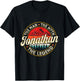 Jonathan The Man The Myth The Legend Personalized Name T-Shirt - T-Shirt | Black