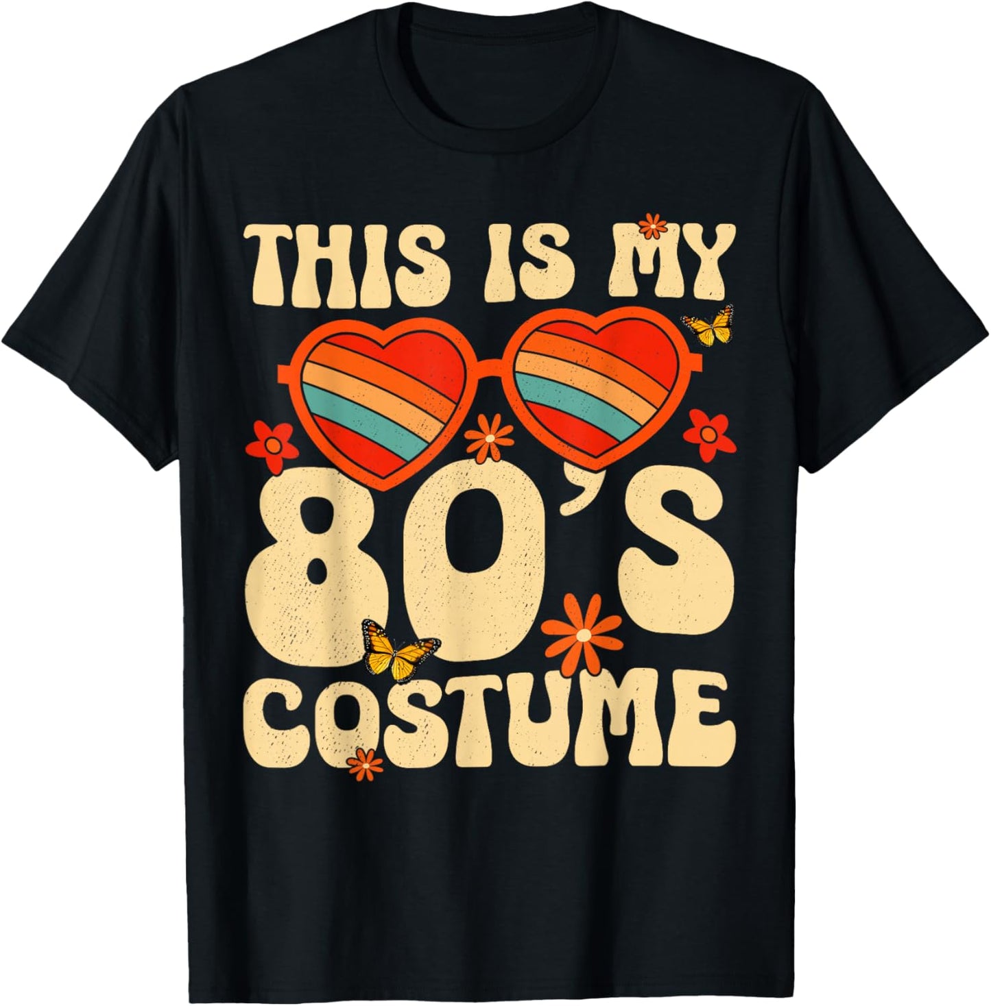 This is My 80s Costume Vibes Nostalgia 1980s Vintage Fashion T-Shirt - T-Shirt | Black