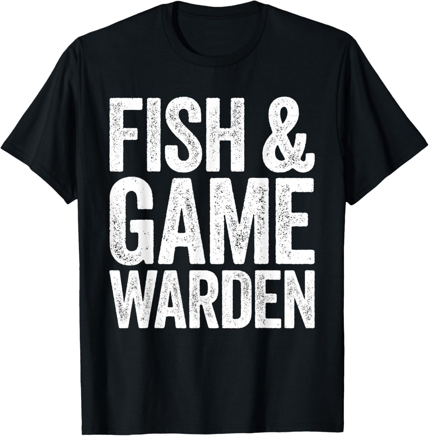 Fish and Game Warden Shirt Adult Kids Men Women Jail Costume T-Shirt - T-Shirt | Black