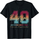 Vintage 40th Birthday Since 1986 Limited Edition 40 Year Old T-Shirt - T-Shirt | Black