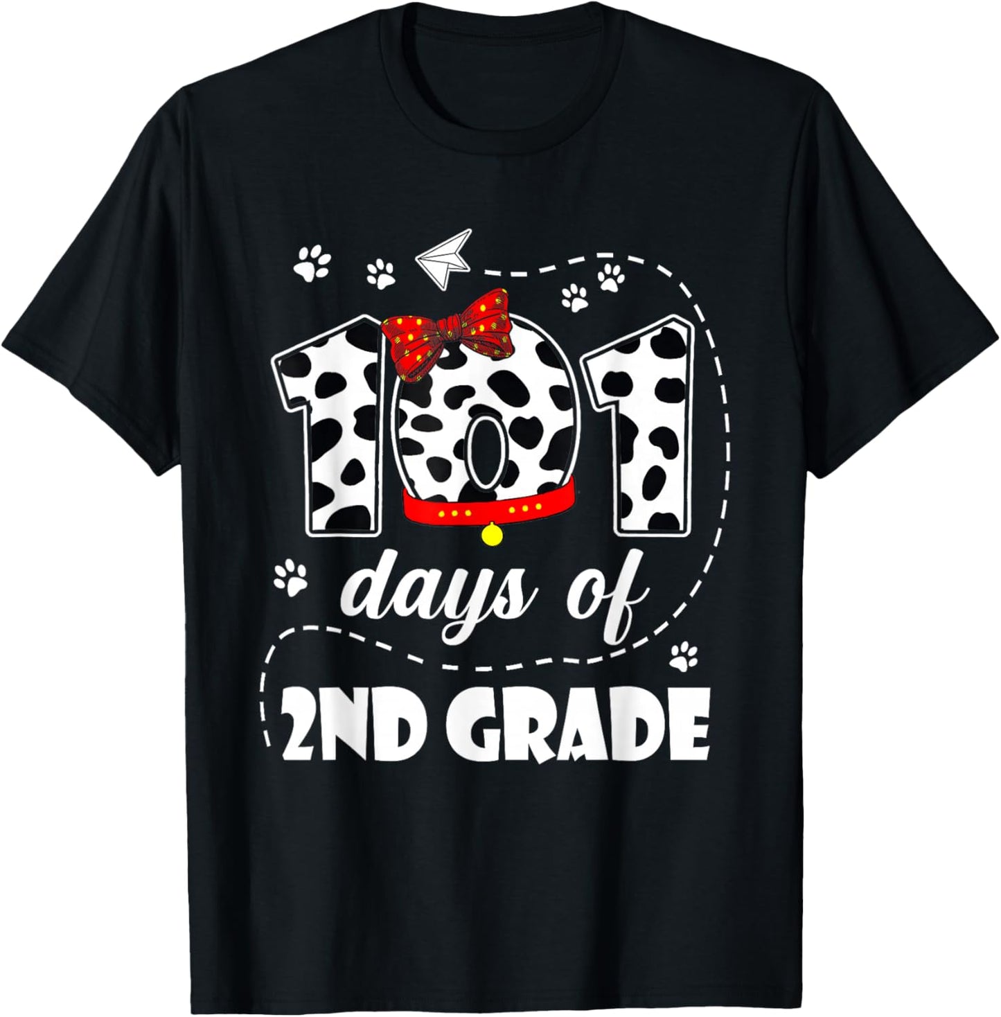101 Days of 2nd Grade 100 Days of School Kids Teacher T-Shirt - T-Shirt | Black