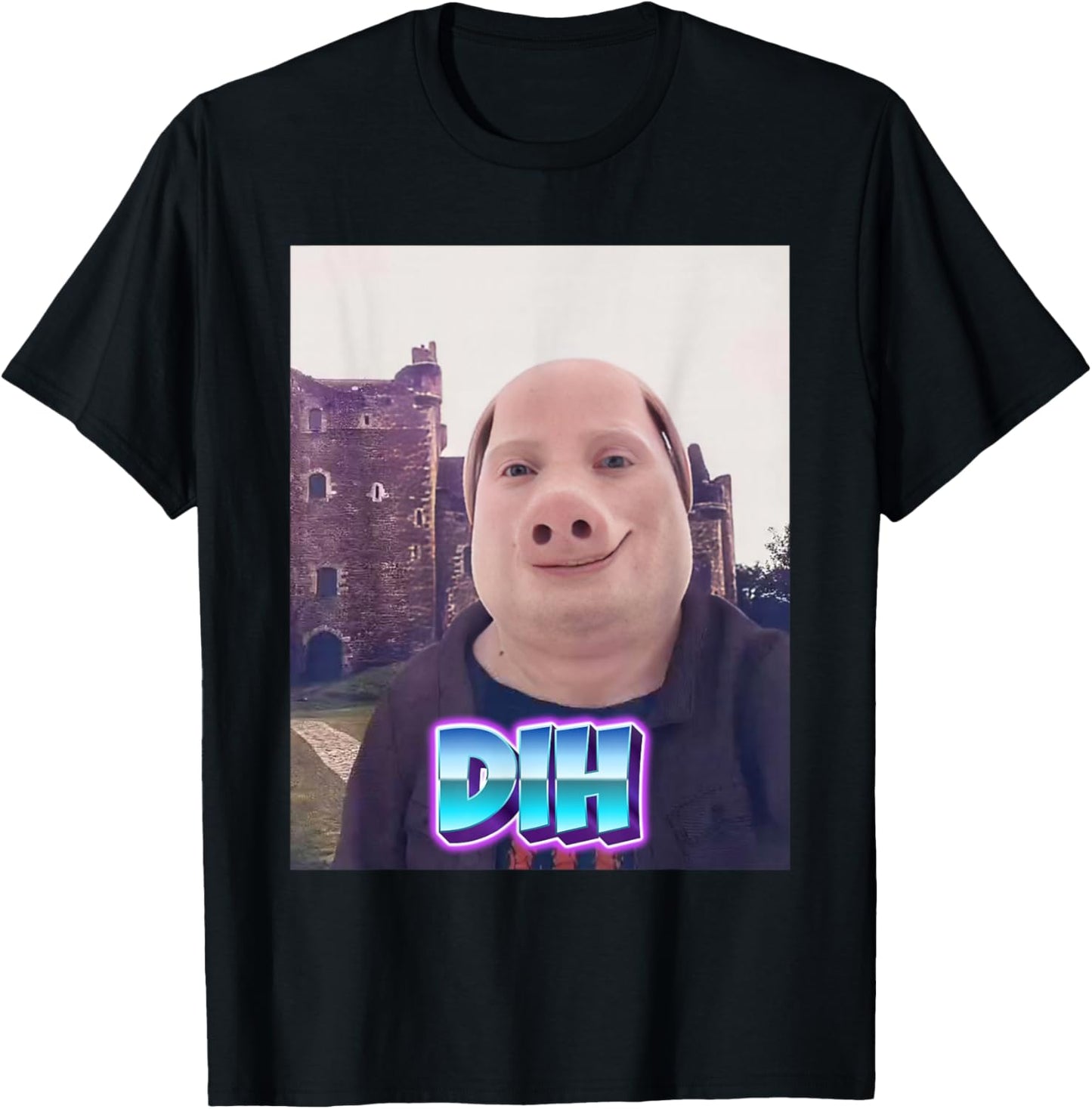 John Pork Meme Dih Funny Memes Internet Memes Brainrot Memes T-Shirt - T-Shirt | Black